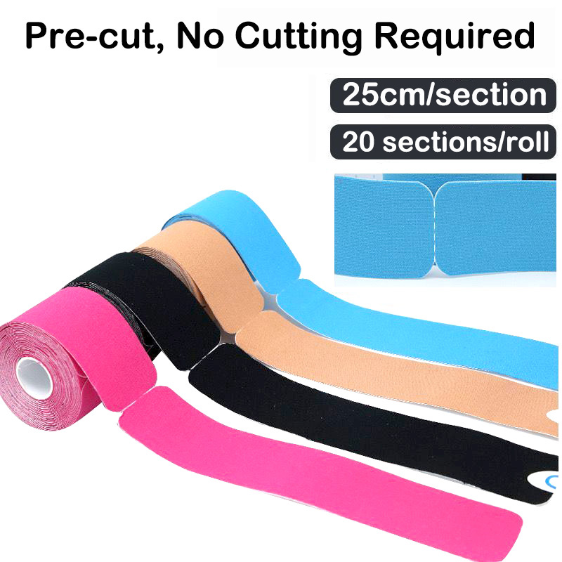 5cmX5m Pre Cut Kinesiology Tap - Sports Taping Precut recension och pris