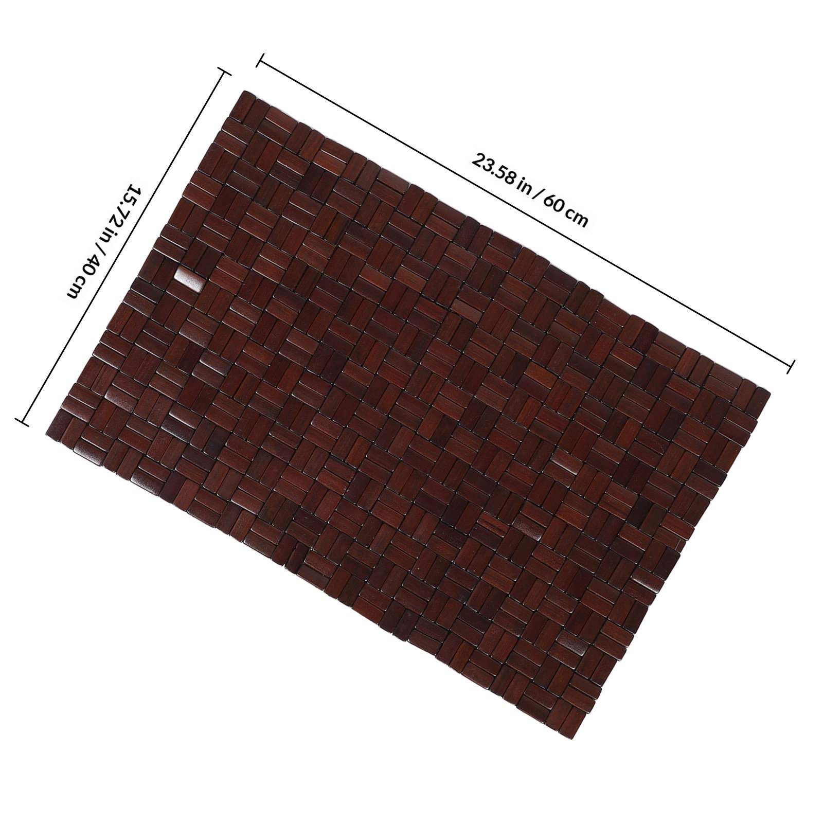 Foldable Bamboo Non-Slip Bath  - Bamboo Bath Mat recension och pris