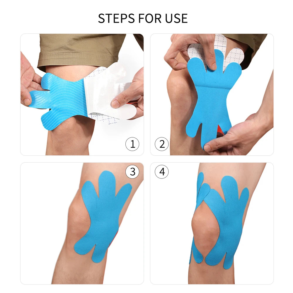 5PCS Precut Knee Kinesiology T - Sports Taping Precut recension och pris