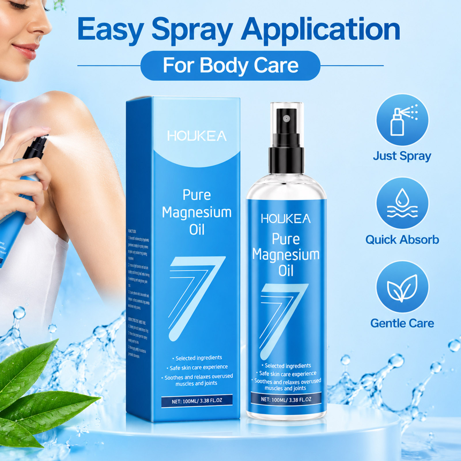 Pure Magnesium Oil Spray 100ml - Bath Salts Magnesium recension och pris